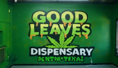 Good Leaves Dispensary opened in downtown Denton in mid-March, company staff said. (Adam Doe/Community Impact)