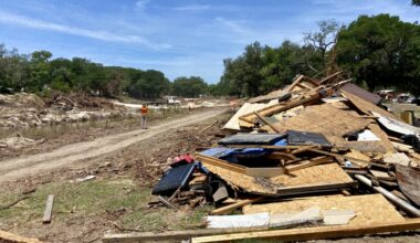 Catastrophic flooding along Sandy Creek in northwest Travis County destroyed dozens of homes and resulted in multiple fatalities from July 4-5. (Chloe Young/Community Impact)