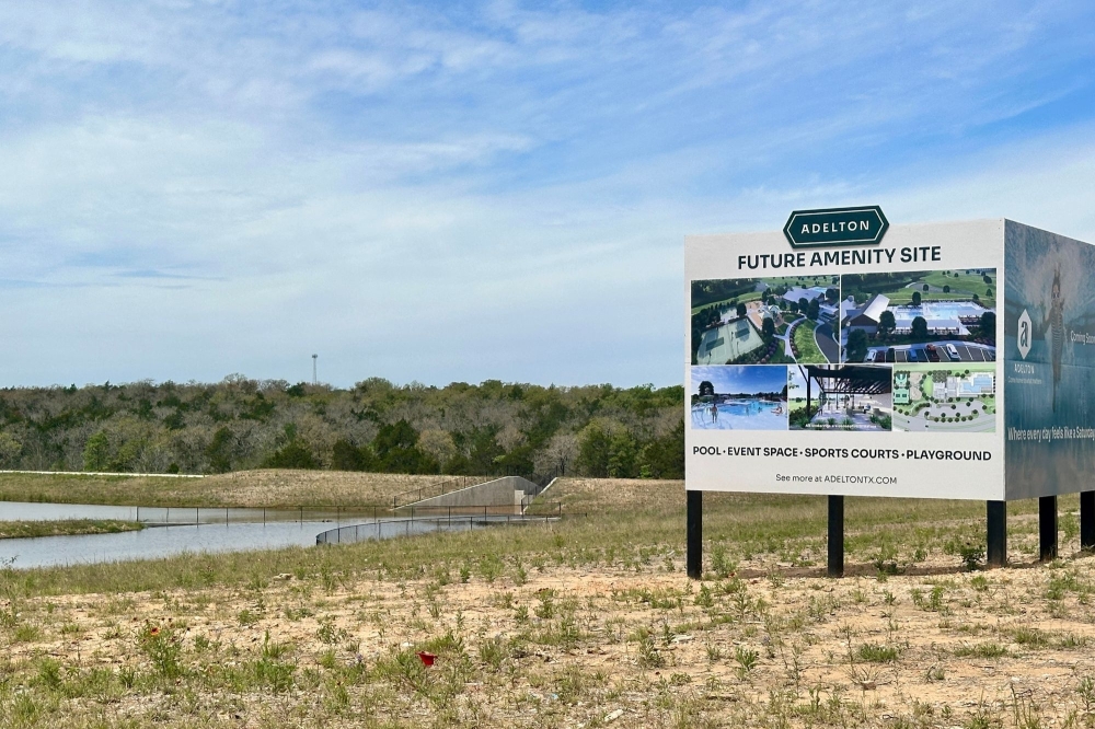 Plans for Bastrop's Adelton housing development include the addition of parks, ponds, trails and green spaces. (Amanda Cutshall/Community Impact)