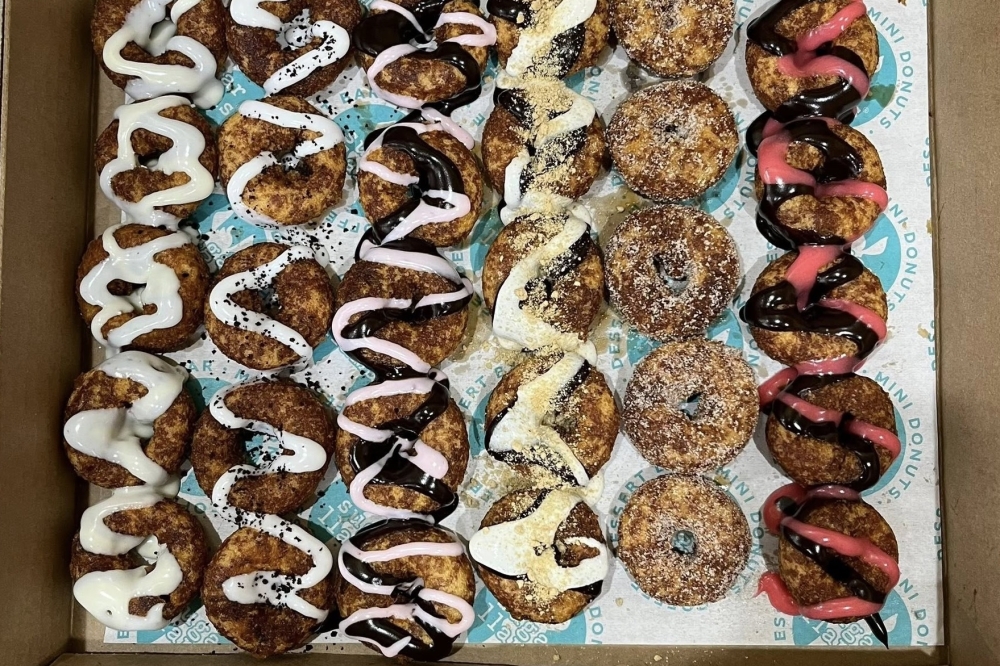 Sugar Llamas is known for its custom-designed mini-doughnuts that can be used for corporate events and other festivities. (Courtesy Sugar Llamas)