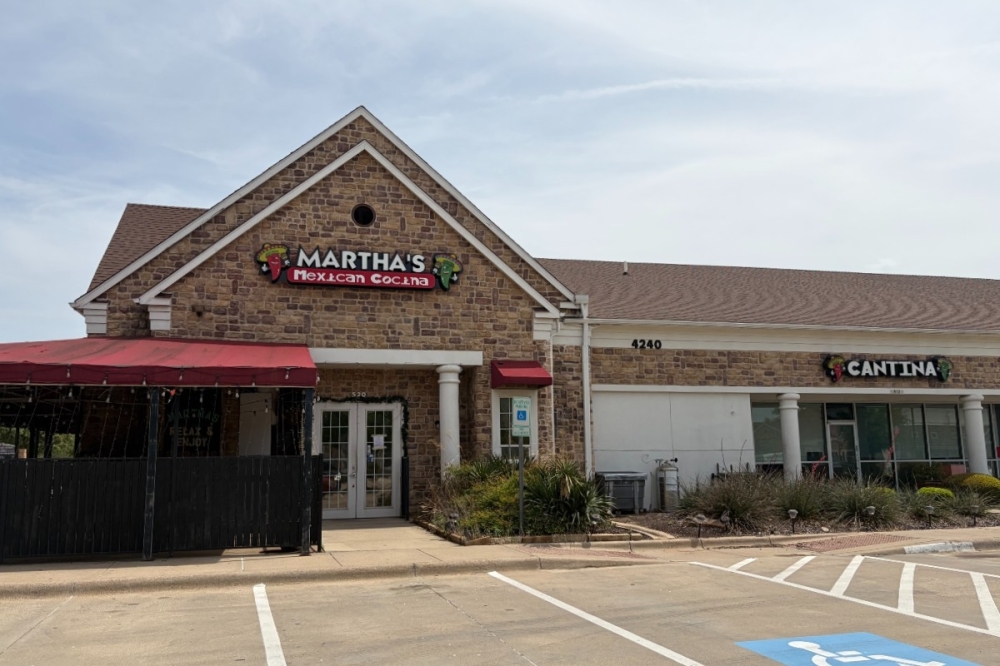 Martha's Mexican Cocina closed March 27, according to a paper posted on the door of the north Fort Worth business. (Cody Thorn/Community Impact)