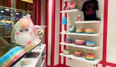 Cotton Candy inside the mall in Grapevine