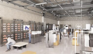 The Legacy West location will have traditional Adidas products and Dallas-area assortments. (Rendering courtesy of adidas)