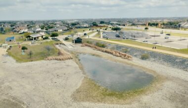 Drone photo of Lake Pflugerville