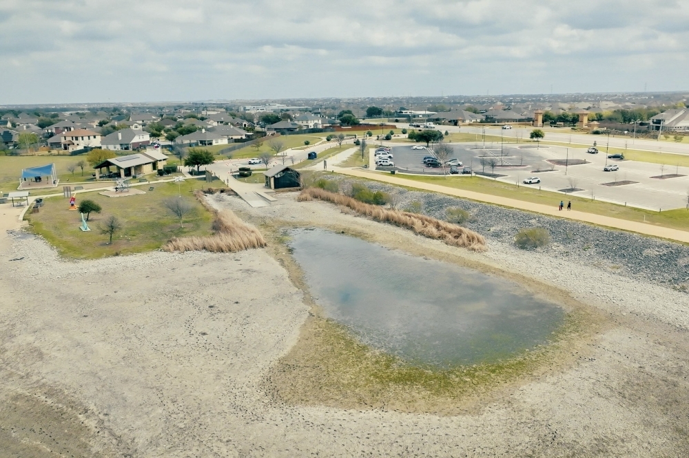 Drone photo of Lake Pflugerville