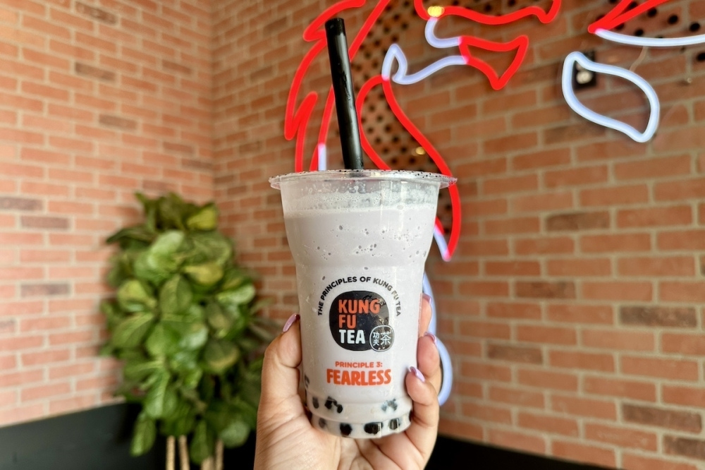 Set to open in Bastrop, Kung Fu Tea offers bubble teas, fruit teas, slushes, espresso drinks and other beverages. (Community Impact staff)