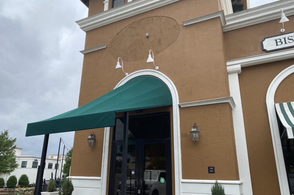 the exterior of a closed restaurant