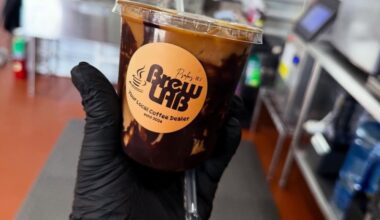 The coffee drinks at BrewLAB can be ordered hot or cold. (Courtesy BrewLAB)