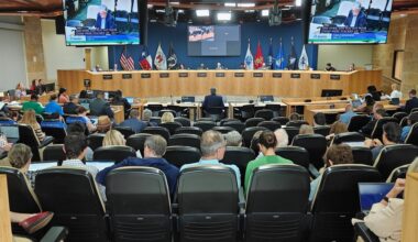 The Austin City Council meeting