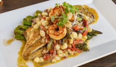 Entrees at Schilleci's include pan-seared fresh fish with red shrimp served with honey-mustard wine sauce. (Courtesy Schilleci's New Orleans Kitchen)
