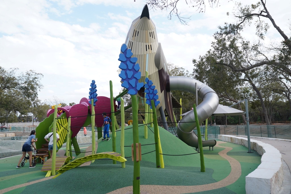 The Bell District in Cedar Park is already home to Bell Park and the Cedar Park Public Library, with plans for housing, retail, office space and more. (Courtesy city of Cedar Park)