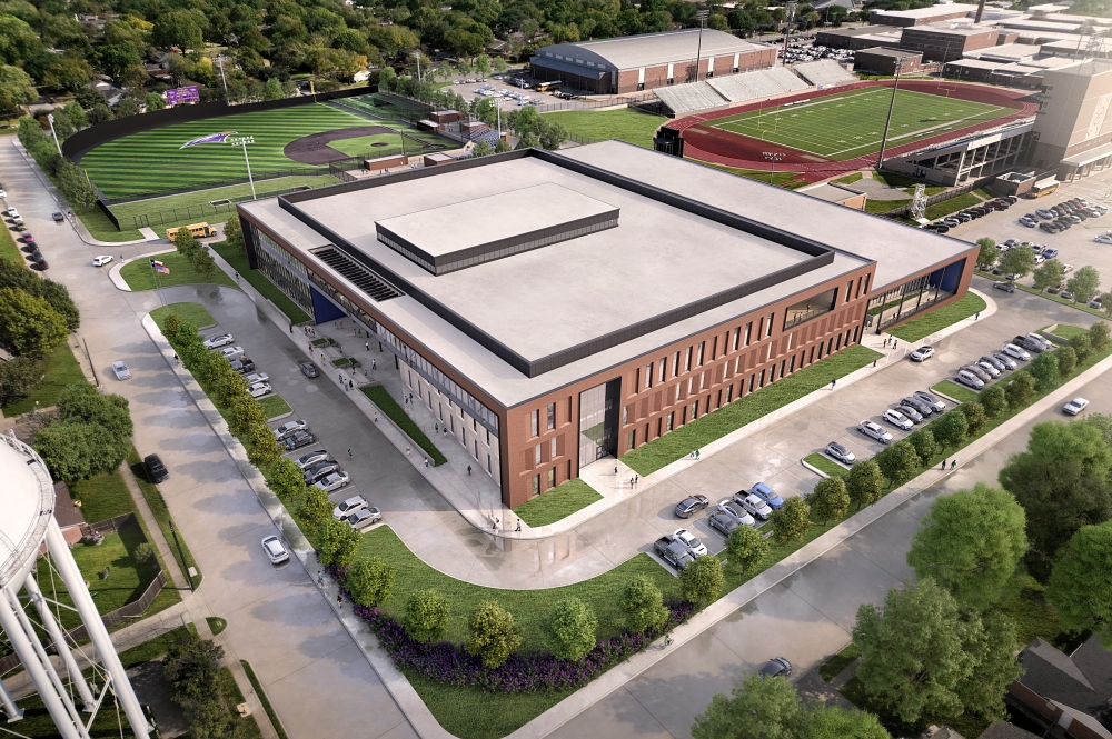 A rendering of the new Richardson West Middle School campus.
