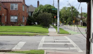 The West Alabama Street Reconstruction Project will leave out installing bike lanes, a change from the original plan in 2022. (Cassandra Jenkins/Community Impact)