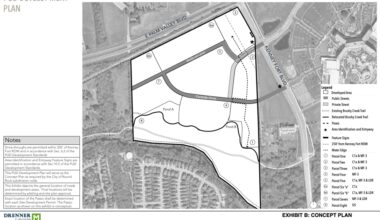 Plans for the proposed amendment include where different housing types will be located throughout the development. (Courtesy city of Round Rock)