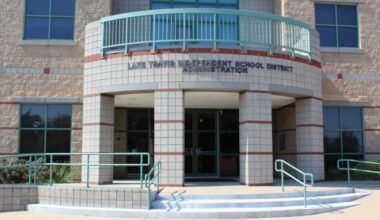 Outside of the LTISD administration building.