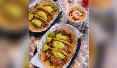 Customers can buy a single taco for $4.99 or three tacos as a meal for $13.99.  (Courtesy Los Tacos)