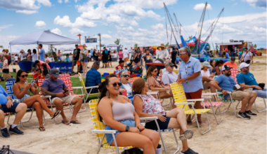amilies enjoying free community event at Mayfair New Braunfels Mayfest festival