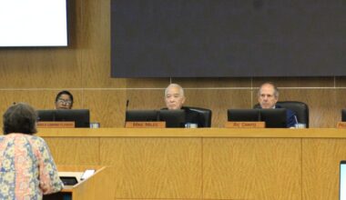 Houston ISD superintendent and board of managers during April 23 board workshop.