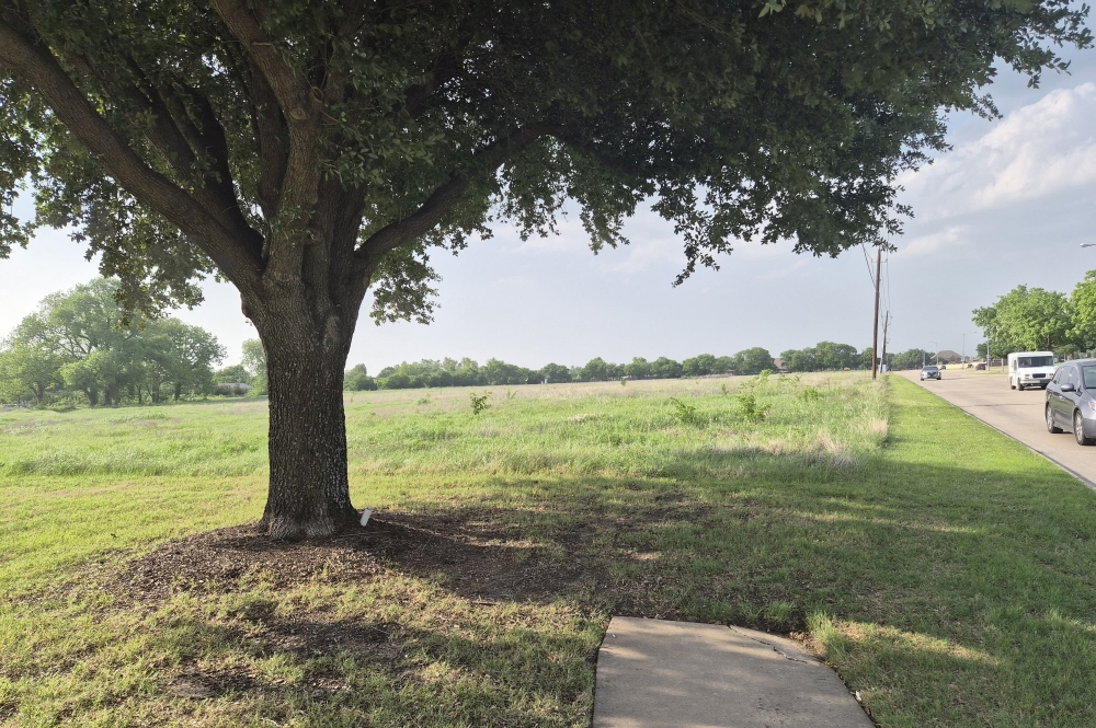 The new 50-lot development will be located north of Meadows Baptist Church and across the street from Plano East Senior High School. (Patricia Ortiz/Community Impact)