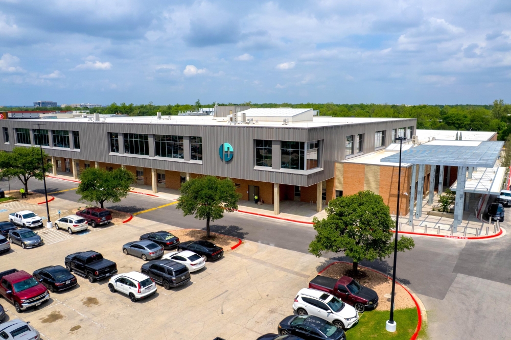 The exterior of the new Hancock Central Health center
