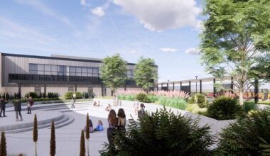 Significant building additions and renovations are planned at Richardson North Junior High and Apollo Junior High to transform the campuses into middle schools. (Rendering courtesy Stantec Architects)