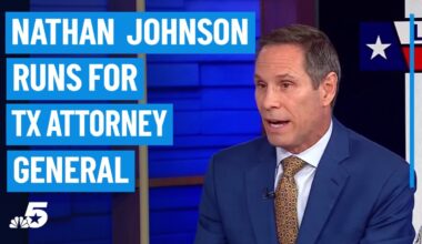 Dallas State Senator Nathan Johnson talks about his run for Texas Attorney General – NBC 5 Dallas-Fort Worth