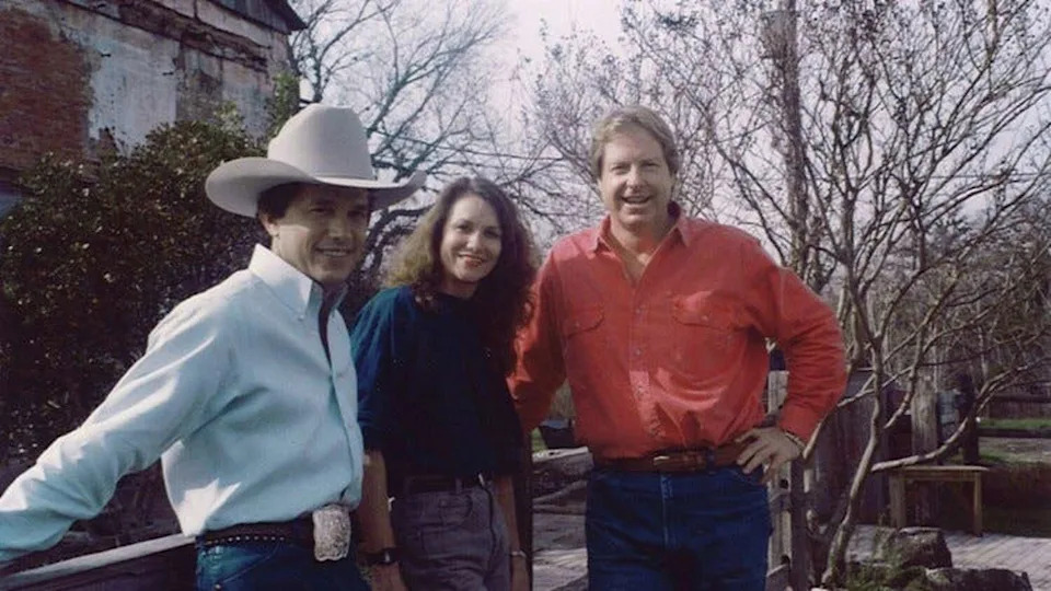 George Strait with Gruene Hall co-owners Pat Molak and Mary Jane Nalley in the late 1970s. (Austin 360)