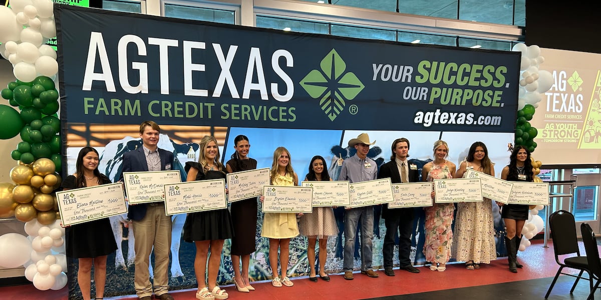 11 area students receive scholarships from AgTexas Farm Credit Union