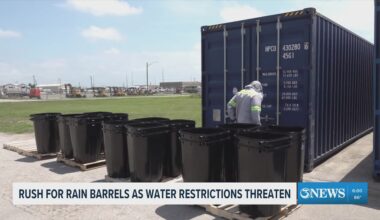 Rain barrels as water restrictions threaten