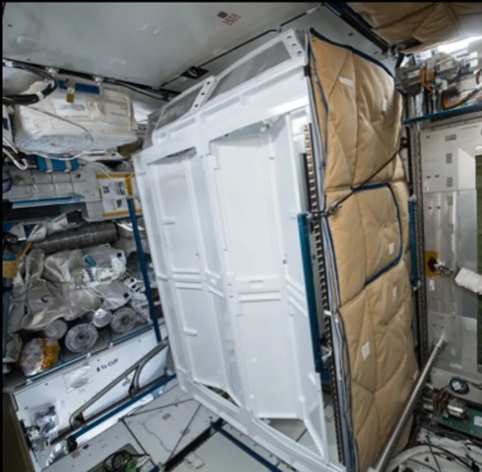 The toilet is the first designed for a mission to deep space. It has a door, somewhat like these stalls which were designed for the International Space Station (NASA)