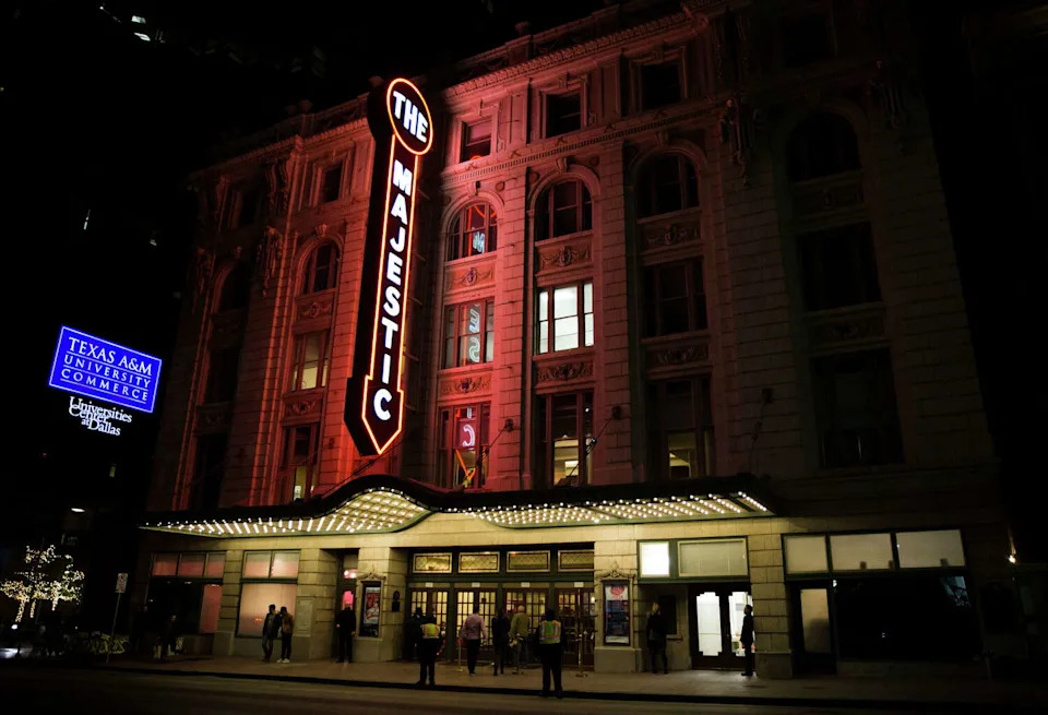 The Majestic was called the New Majestic when it opened in 1921, as it replaced a previous theater with the same name. The "Theater" or "Theatre," either of which appears to be acceptable, was only added decades later. (Ashley Landis/Staff Photographer)
