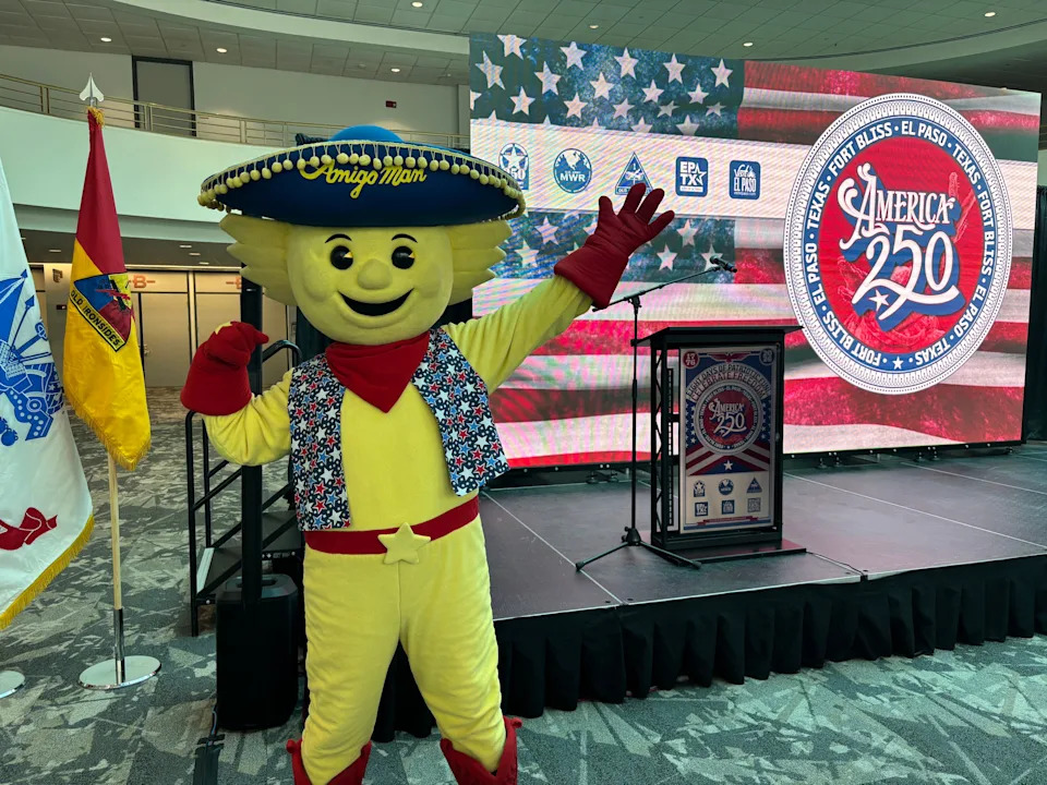 Representatives from the city including the Amigo Man announced plans for the El Paso's America 250 weeklong celebration this summer.