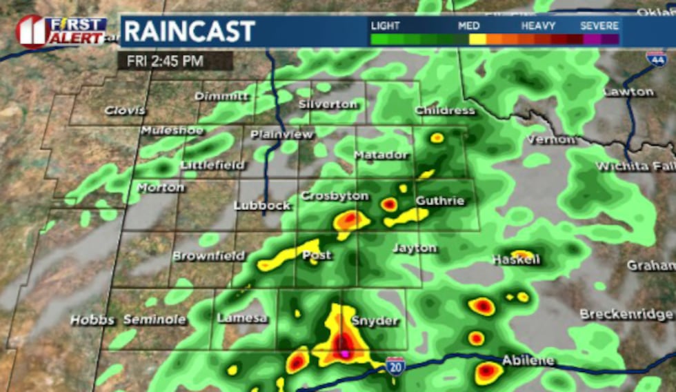 Scattered showers and storms will likely pop up beginning mid-day to early afternoon.