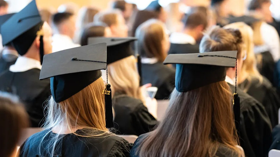 <div>FILE - Graduates at their ceremony.</div><strong>(Silas Stein/picture alliance via Getty Images)</strong>