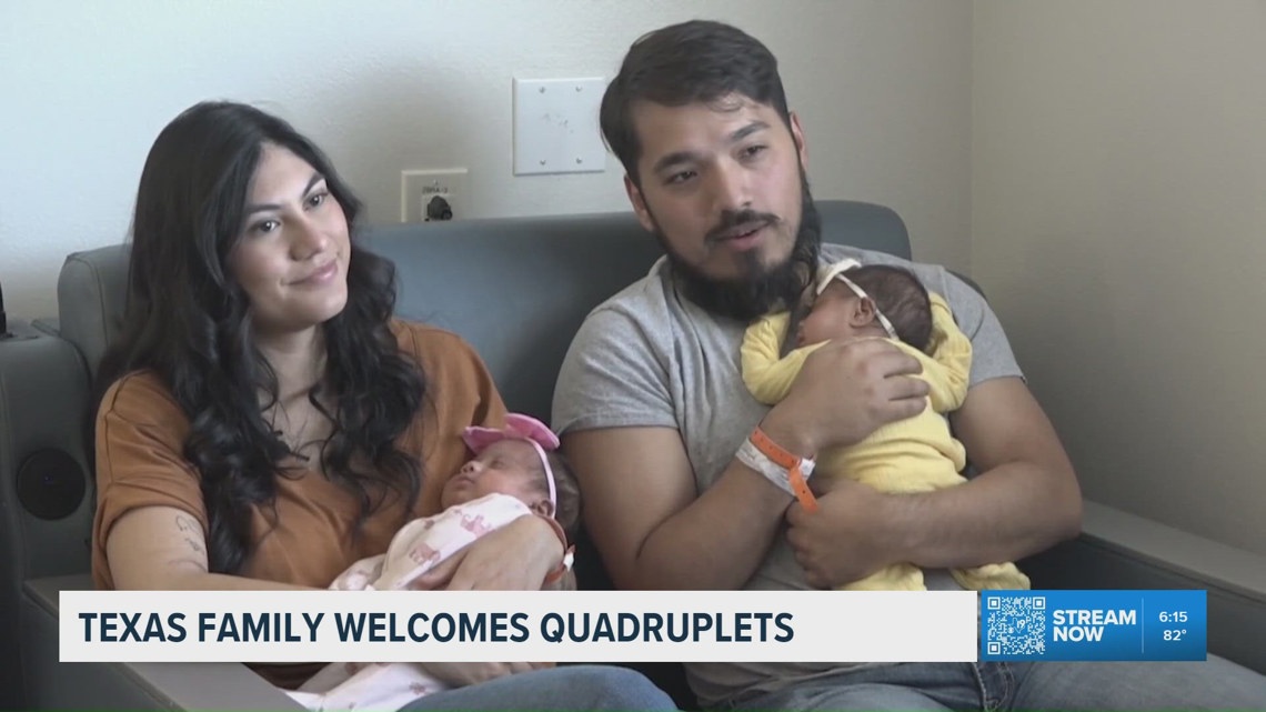 Valentine’s Day quadruplets surprise Corpus Christi family