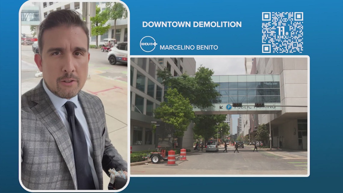 Downtown Houston parking garage demolition begins next week near GRB