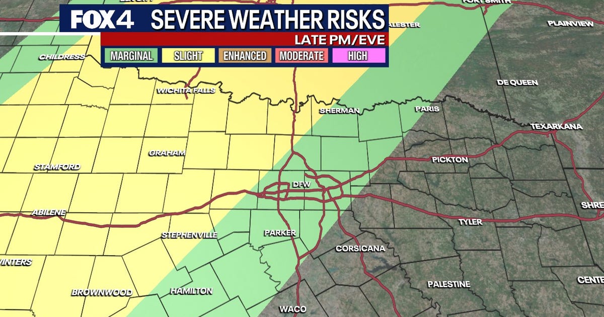 Dallas Weather: Severe storms, large hail threaten North Texas Tuesday night