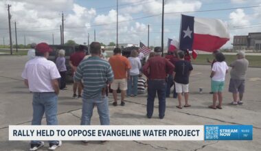 Rally held to oppose Evangeline Water Project
