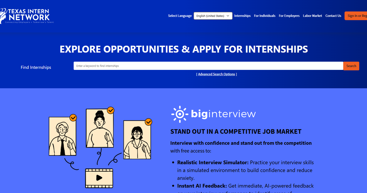 TWC launches updated Texas Intern Network website | Texas News