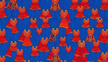 A bold, colorful silkscreen print featuring a repeating pattern of an ornate, textured coronation gown, capturing the vibrant textile art and community celebration of the San Antonio Lutheran Coronation event.