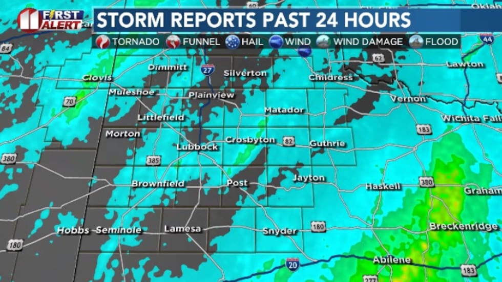 Widespread rain fell for a good chunk of the South Plains. The Big Country picked up more than...