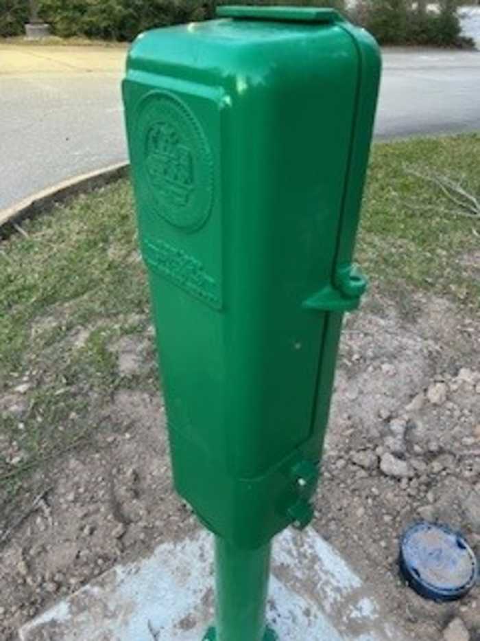 What is the mystery green devices popping up in Houston neighborhoods?