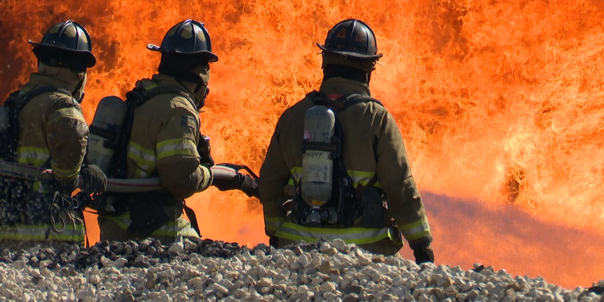Lubbock Fire Rescue completes live fire training at Lubbock airport