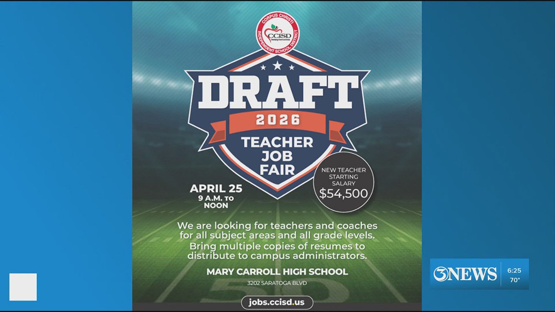CCISD hosting “Teacher Draft Day” hiring event this Saturday