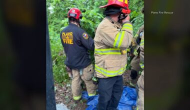 Plano firefighters make swift water rescue amid Saturday morning rain