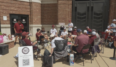 Texas A&M vs. Texas baseball series draws fans camping since Wednesday