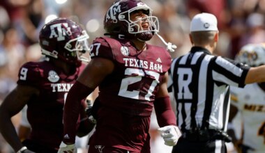 Texas A&M senior LB Daymion Sanford injured during Maroon & White Game