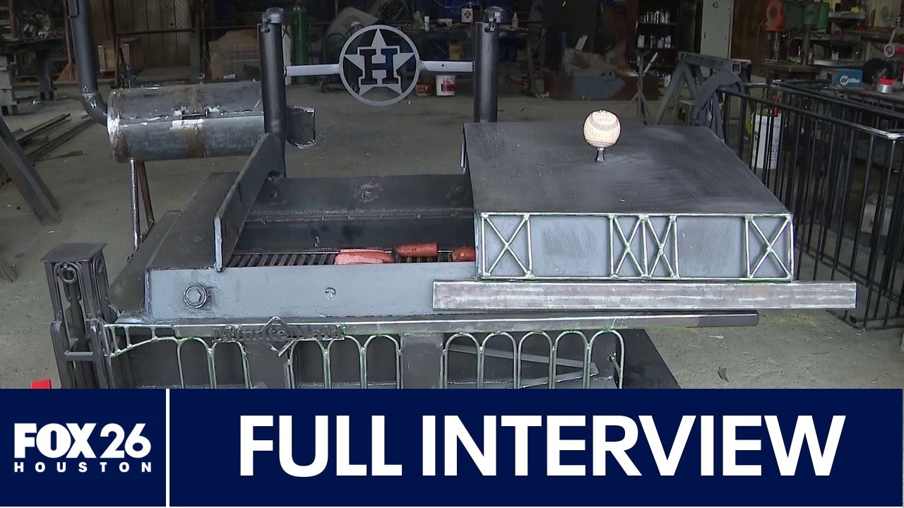 FULL INTERVIEW: Houston Welder Creates Minute Maid Park Replica Smoker