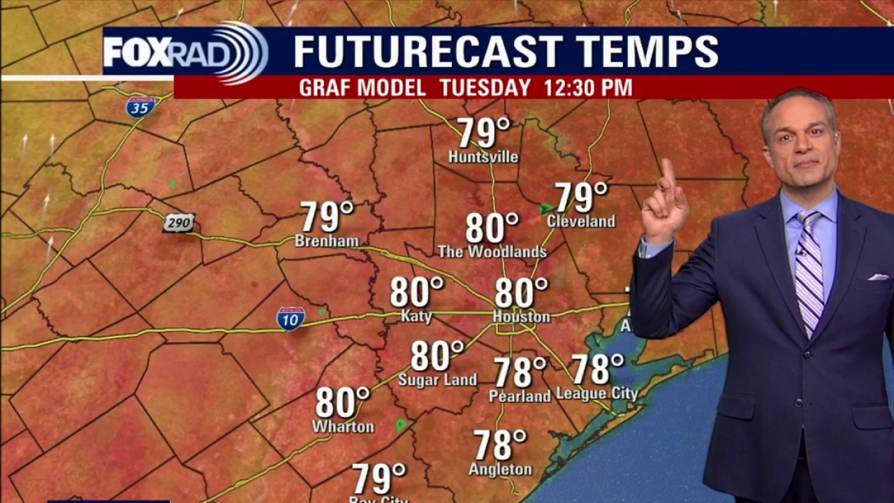 Houston weather: Steady warm weather for Tuesday