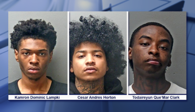 <div>19-year-old Kamron Dominic Lampkin, 20-year-old Cesar Andres Horton and 17-year-old Todaireyun Que’Mar Clark</div>